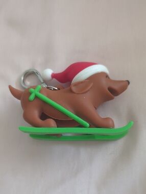 Brown Dachshund Skiing Dog Keychain Hand Sanitizer Bath And Body Works